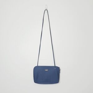 Goldco Vintage Blue Casual Cross Body Purse Shoulder Bag Zipper Conpartments